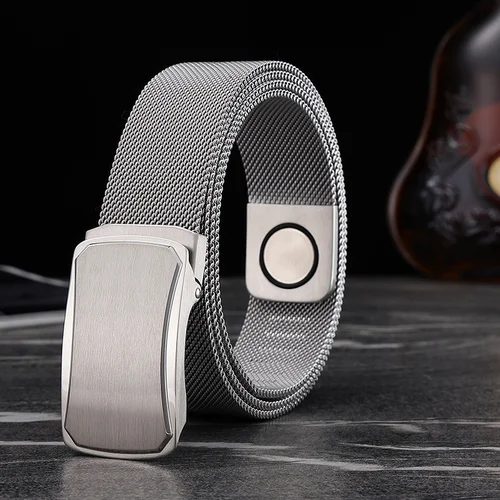 Automatic Buckle Stainless Steel Belt
