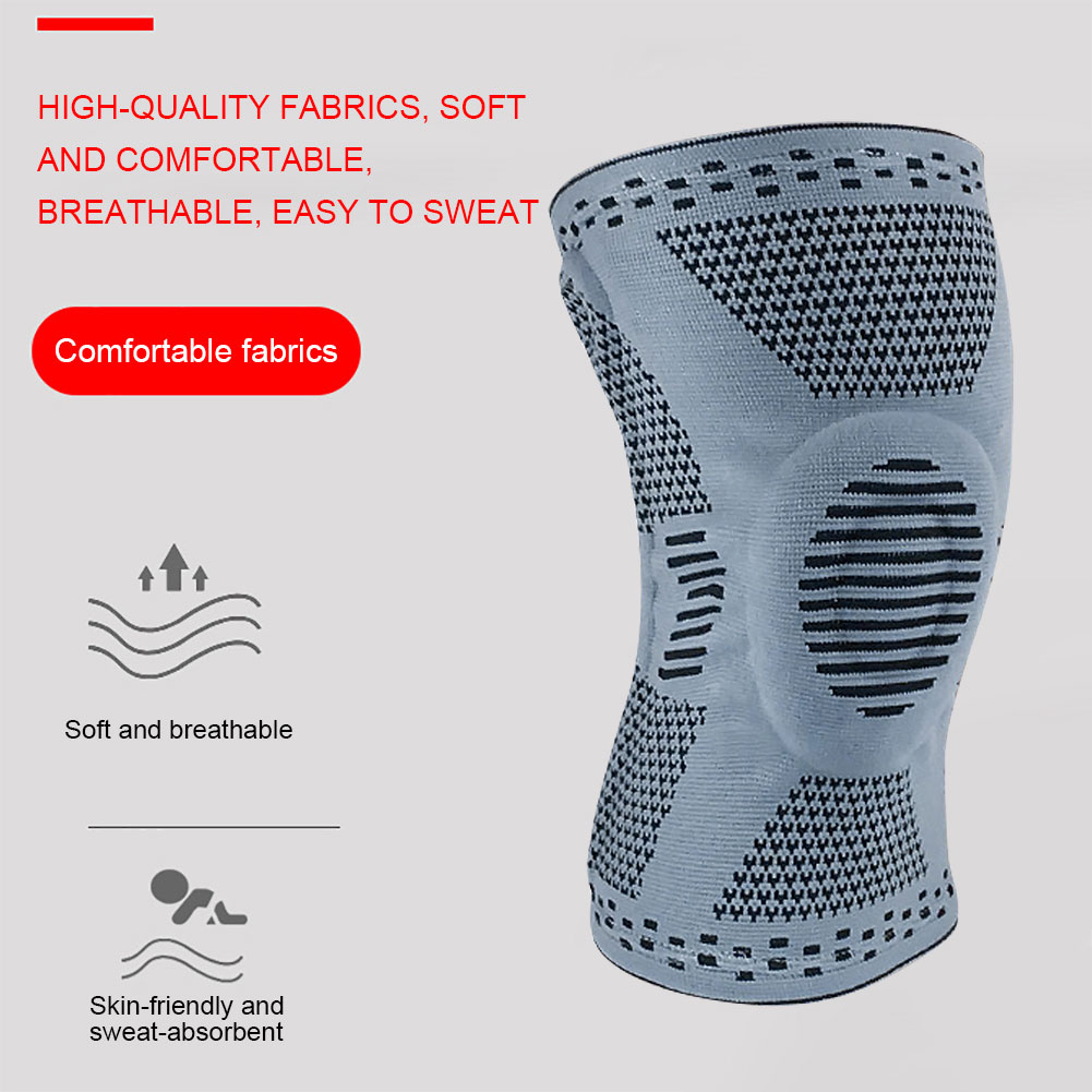

Anti Slip Silicone Knee Brace Support Compression Protection Sport Kneepads, 501 Original