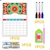 DIY Diamond Painting Magnetic Dry Erase Calendar for Fridge Planning Board Weekly Monthly Planner Memo Board Kits