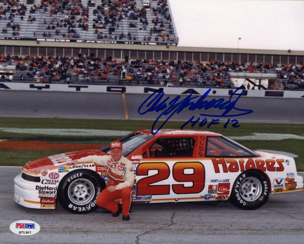 Cale Yarborough SIGNED 8x10 Photo Poster painting + HOF 12 NASCAR LEGEND PSA/DNA AUTOGRAPHED