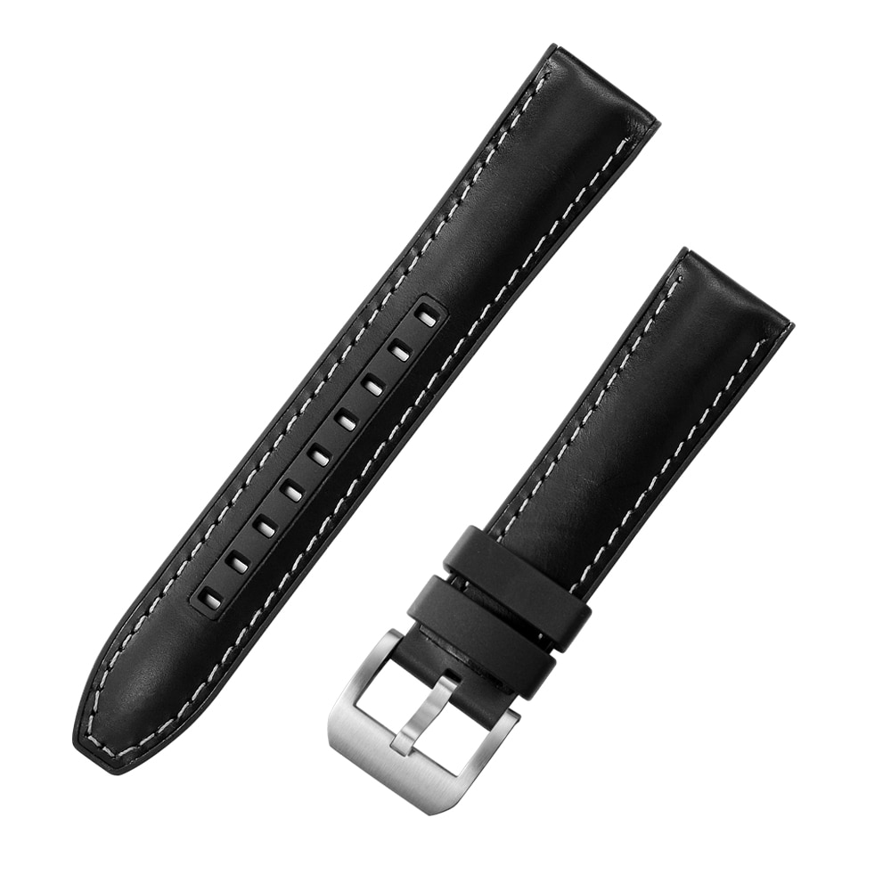 San Martin Watch Parts Mens Watch Bands Leather Fluorine Rubber Strap  San Martin Watch san martin watchSan Martin Watch