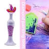 Stylo De Peinture Au Diamant De Bricolage 5D Forme De Vase En Plastique Multifonctionnel Pour L&rsquo;Artisanat De Dessin