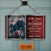 Custom Photo Gift Drum Old Couple In The House Custom Wood Rectangle Sign, Personalized Couple Gift
