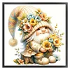 Floral Gnome Bead Embroidery Kit Pre-Printed Bead Cross stitch