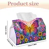 Butterfly Diamond Painting Tissue Box 7.48x5.12Inch Diamond Art Tissue Box 5D Diamond Art Tissue Cover for Kitchen Restaurant Bar Office Parties