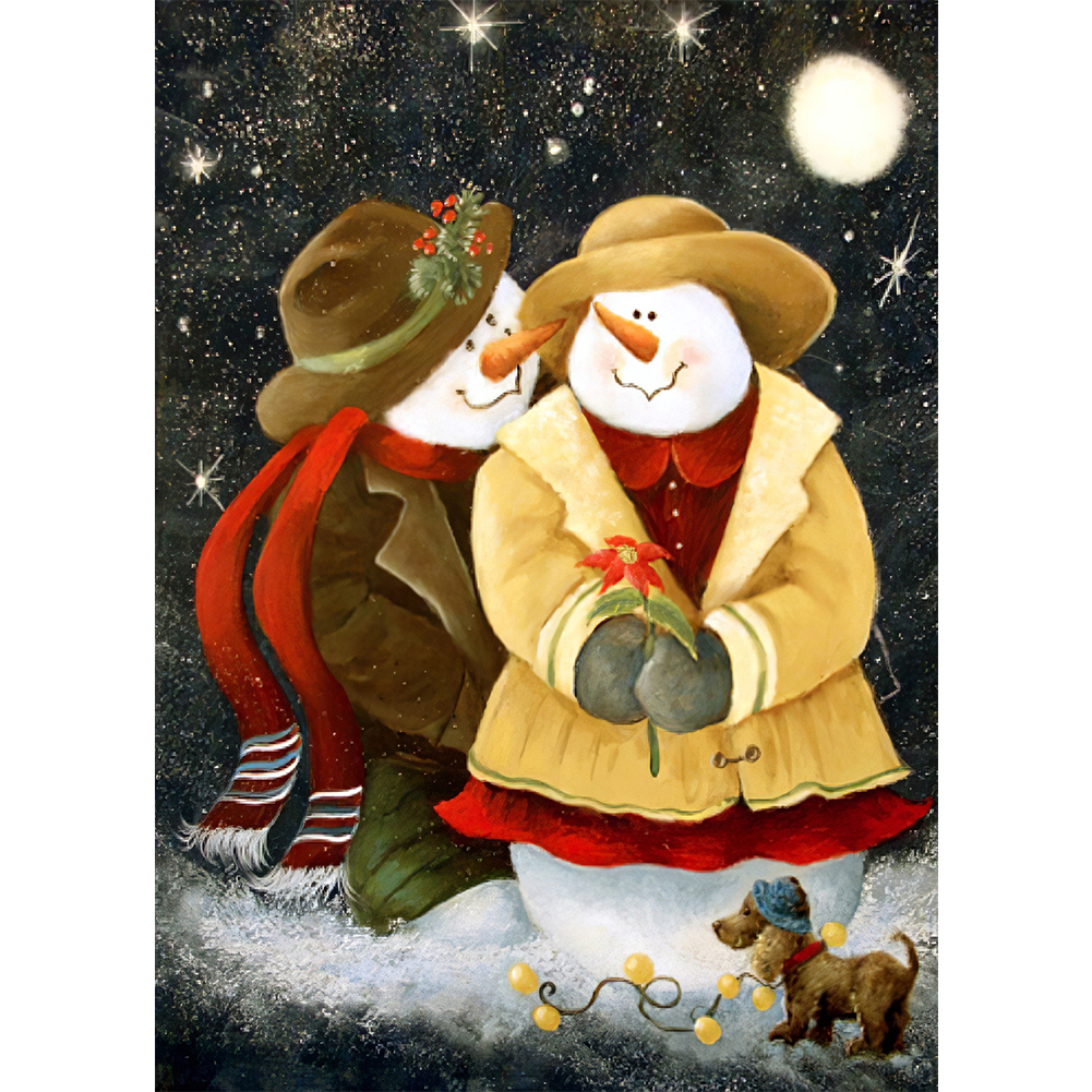 

Snowman Cartoon - Round Drill Diamond Painting - 30*40CM, 501 Original