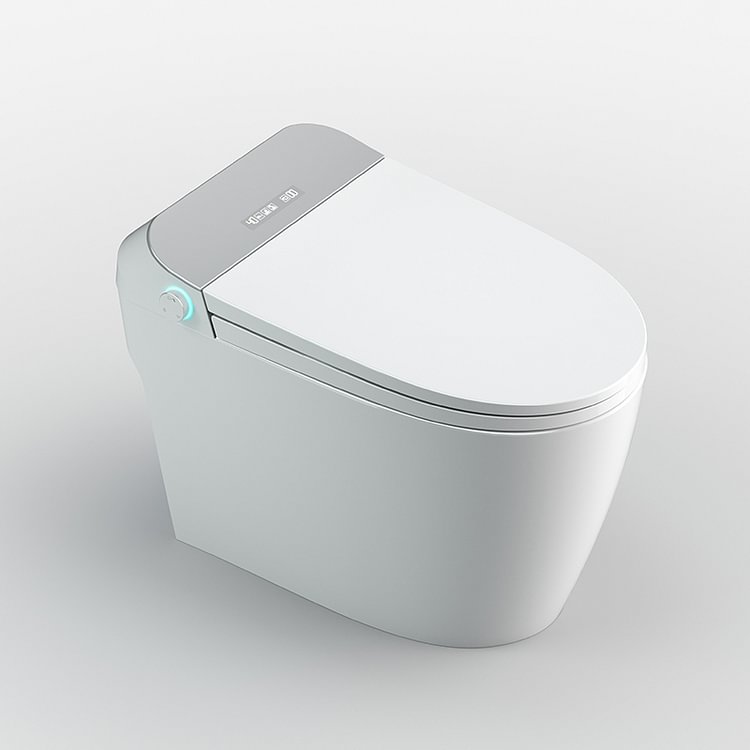 Homemys One-Piece Elongated Smart Toilet Floor Mounted Automatic Toilet