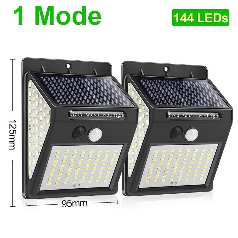 228 144 LED Solar Light Outdoor Lamp