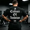 Oversize Cotton A Culture Of Ambition Graphic T-Shirt by Inlyline