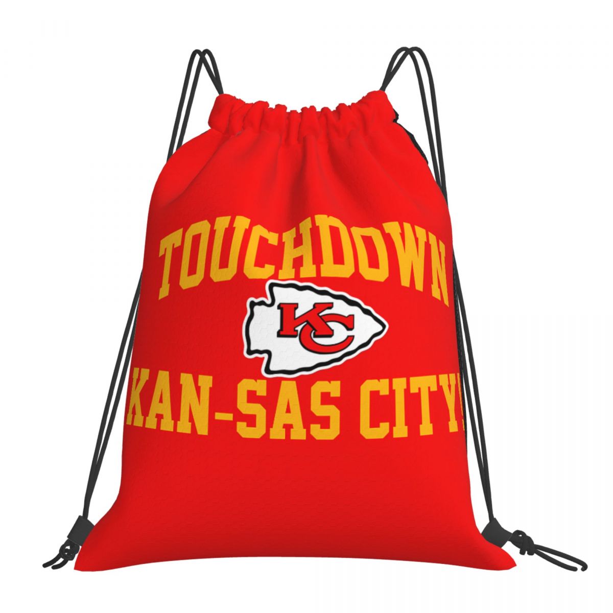 Kansas City Chiefs Touchdown Drawstring Bags for School Gym