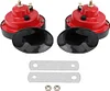 1 Pair of Dual tone Loud Car Snail Air Horn 12V/24V 135db Universal for Truck Car Boat Bike
