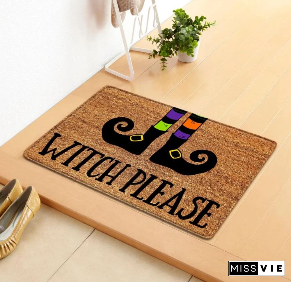 Halloween Themed Door Mat For Indoor Outdoor Decoration