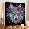 Framed Diamond Painting - Special Shaped - Wolf (25x25cm)