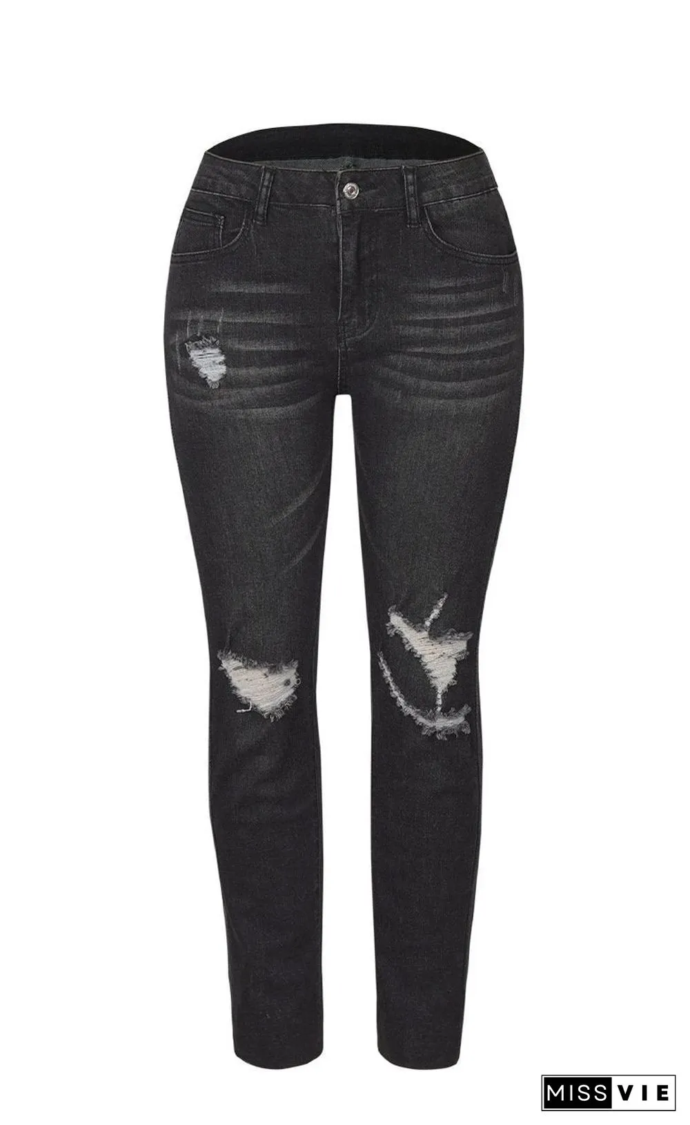 Women High-Waisted Slim Jeans
