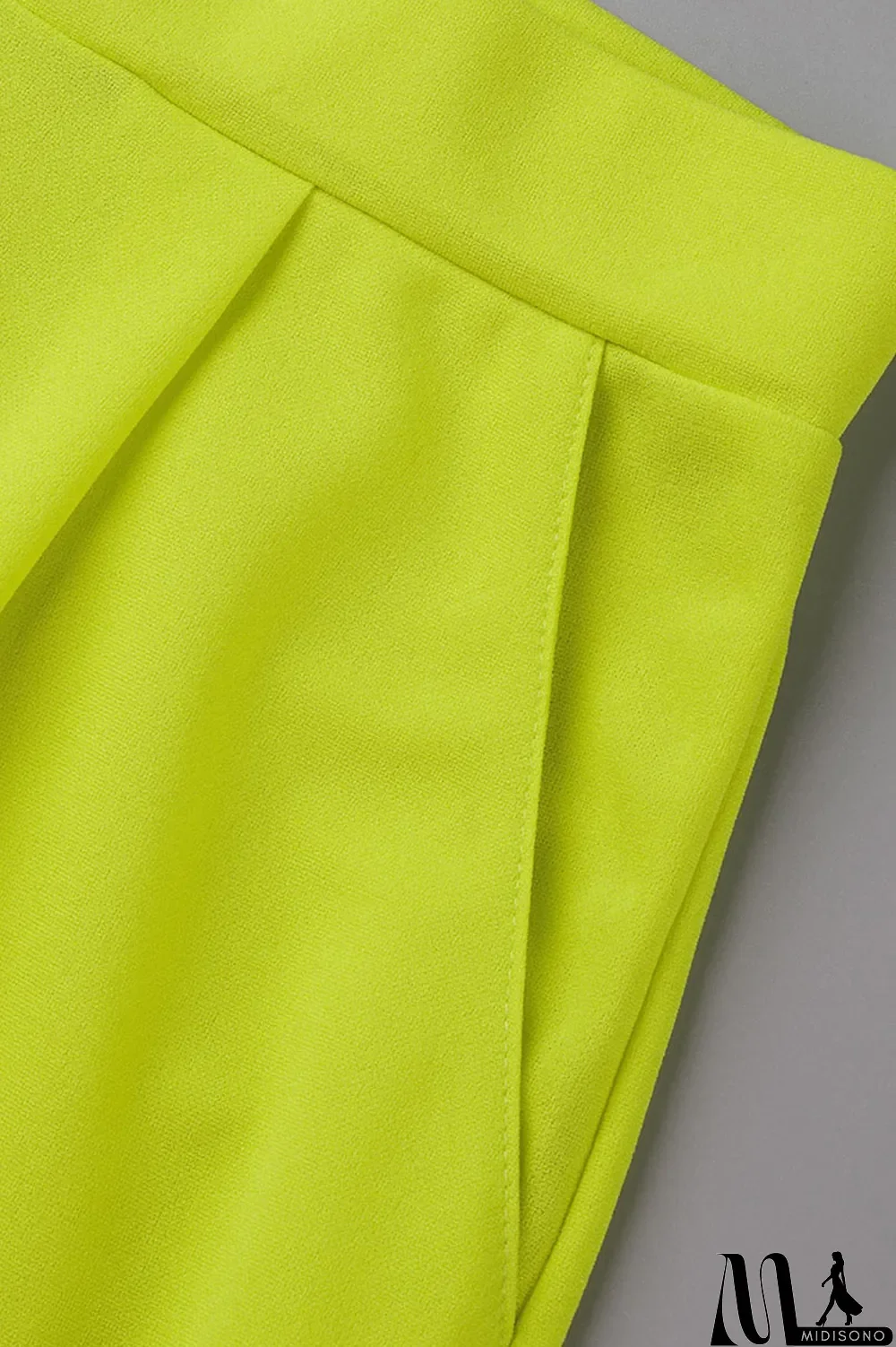 MidiSono - Yellow Casual Solid Patchwork Flounce V Neck Short Sleeve Two Pieces