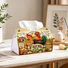 (24cm)Diamond Art Tissue Box Cover DIY PU Desktop Organizer Large(farm chicken)