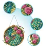 (US Only)Peacock 2D Flat DIY Diamond Painting Set Diamond Art Pendant Home Wall Decor