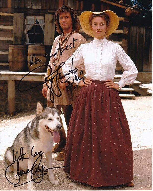 JANE SEYMOUR & JOE LANDO Signed Autographed DR. QUINN, MEDICINE WOMAN Photo Poster painting