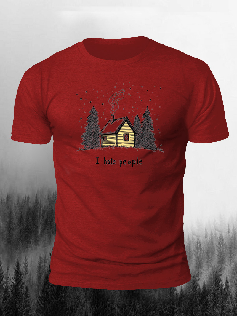 Men's I Hate People Outdoor Living Short Sleeve T-shirt