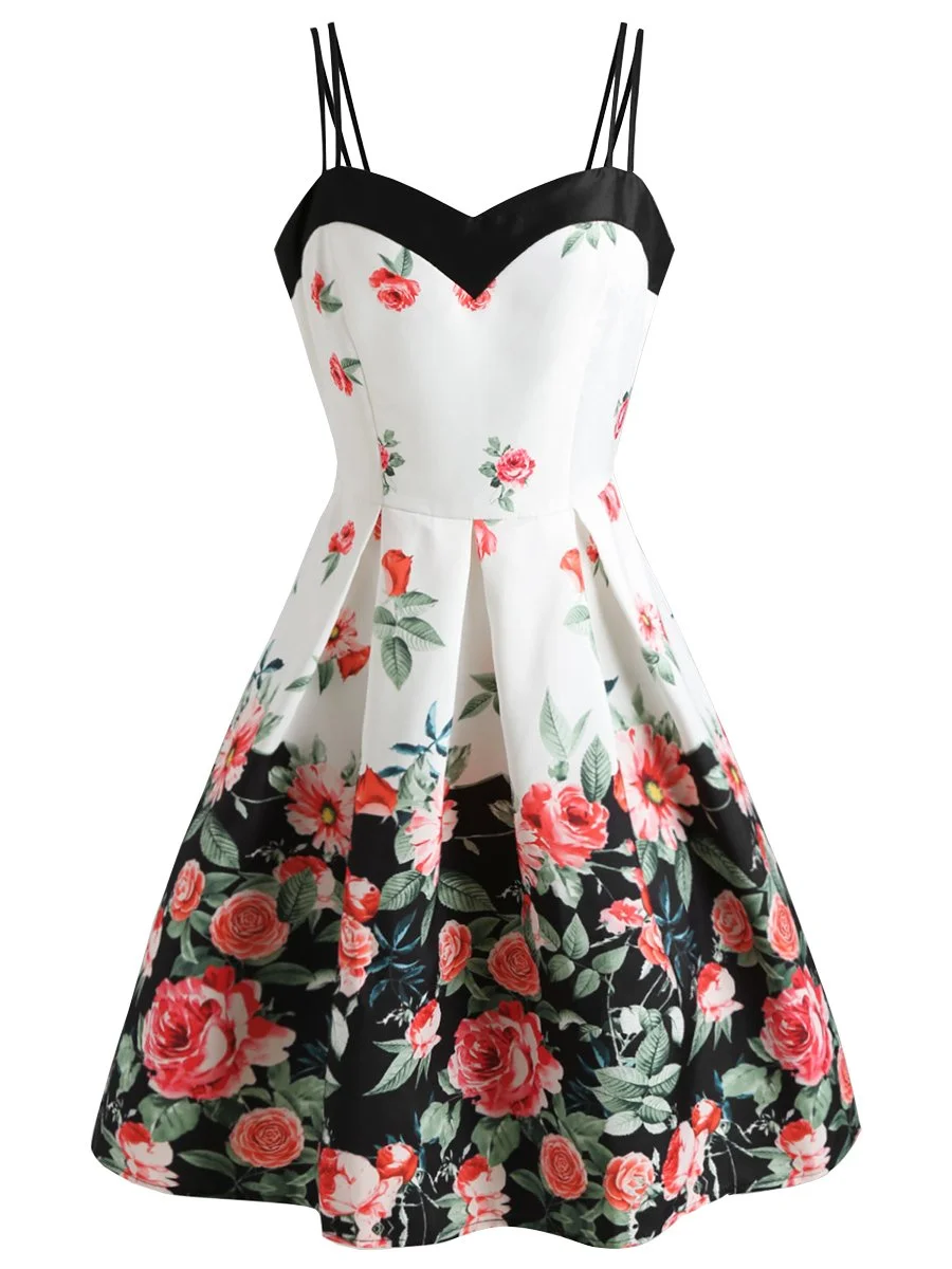1950s Dress Lace Patchwork Elegant Midi Dress