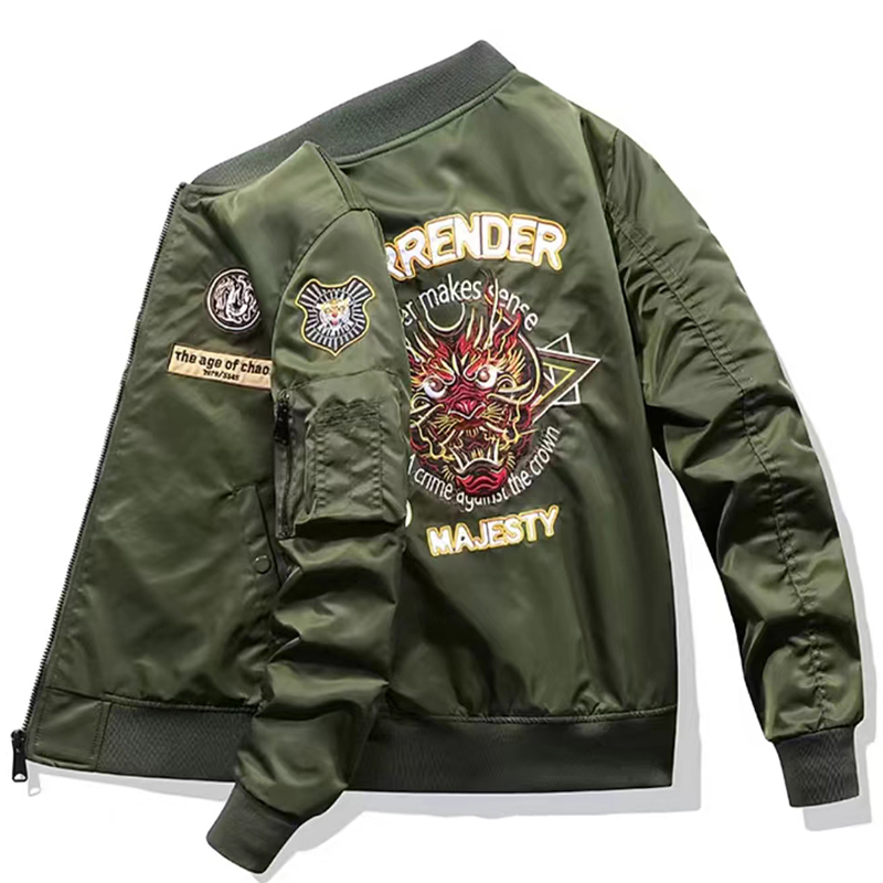Embroidered Flight Jacket | Baseball Jacket DANRRIO.COM DANRRIO