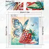 Diamond Painting-DIY Crystal Rhinestone Butterfly and Strawberry