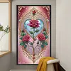 Enchanted Rose Heart-11CT Stamped Cross Stitch 40*70cm(Big Size) tapestrymarket