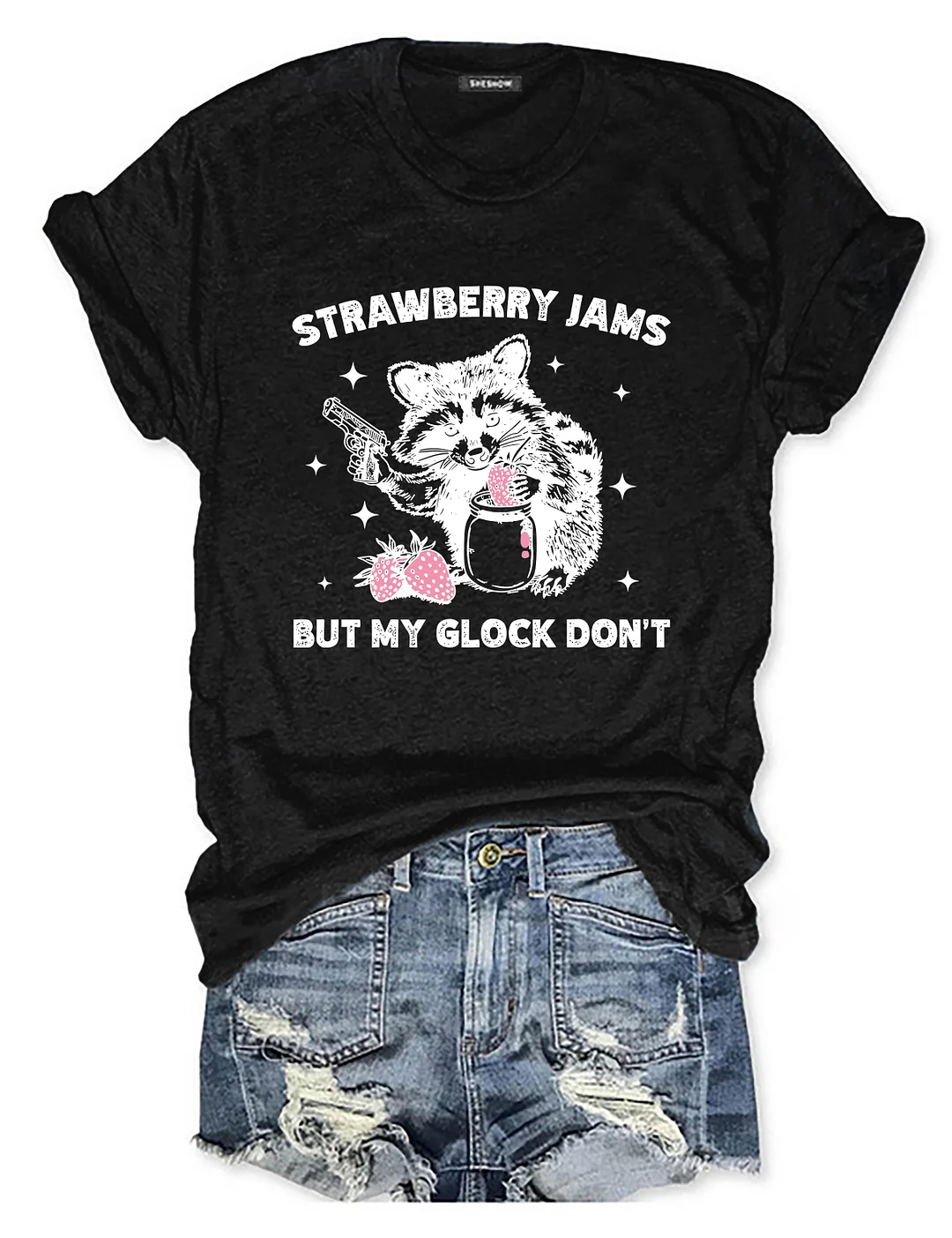 Strawberry Jams But My Glock Don&lsquo;t T-Shirt