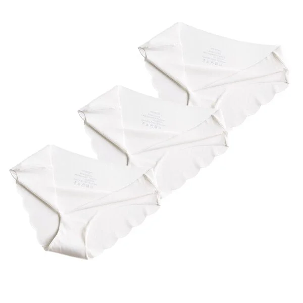 3pcs Sexy ladies panties one-piece seamless cotton ice silk underwear female close-fitting elastic breathable ladies briefs New