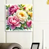 Fleurs-Peinture diamant perceuse ronde-40*40cm