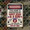 Warning - Vintage Metal Signs(12*16Inch)   - Warning