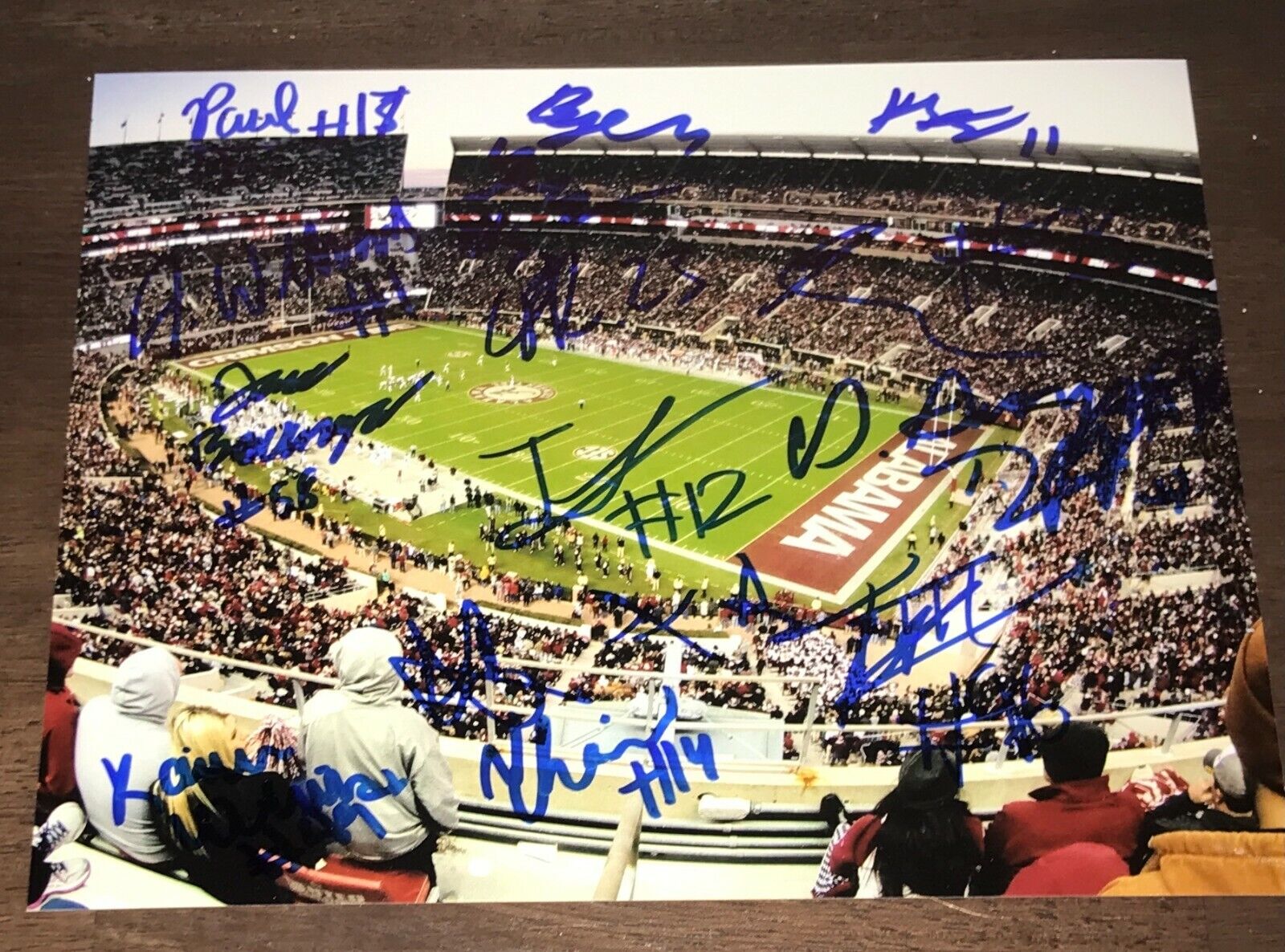 2021 Alabama Team Signed Autographed 8x10 Photo Poster painting Jameson Williams Paul Tyson N2