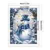 Christmas Snowman-11CT Stamped Cross Stitch 40*50cm