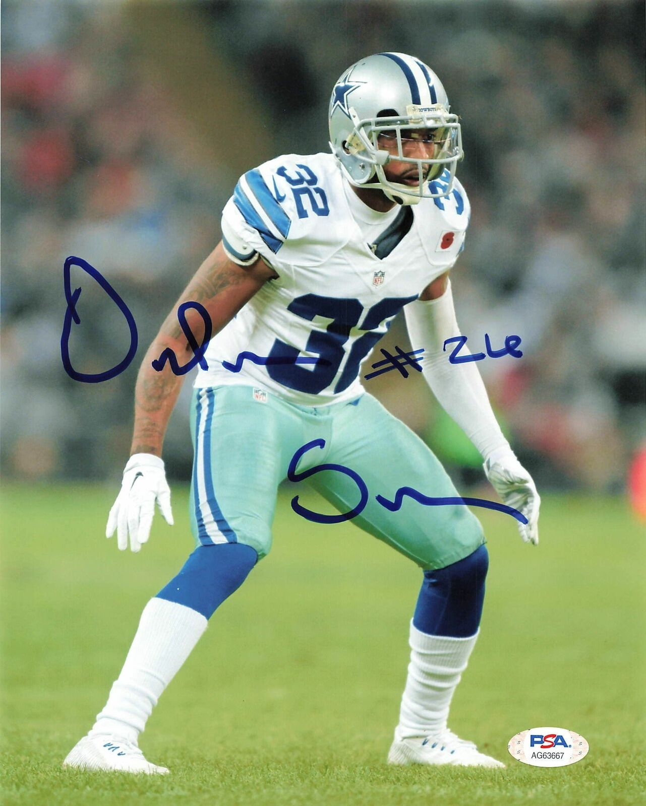 Orlando Scandrick signed 8x10 Photo Poster painting PSA/DNA Dallas Cowboys Autographed