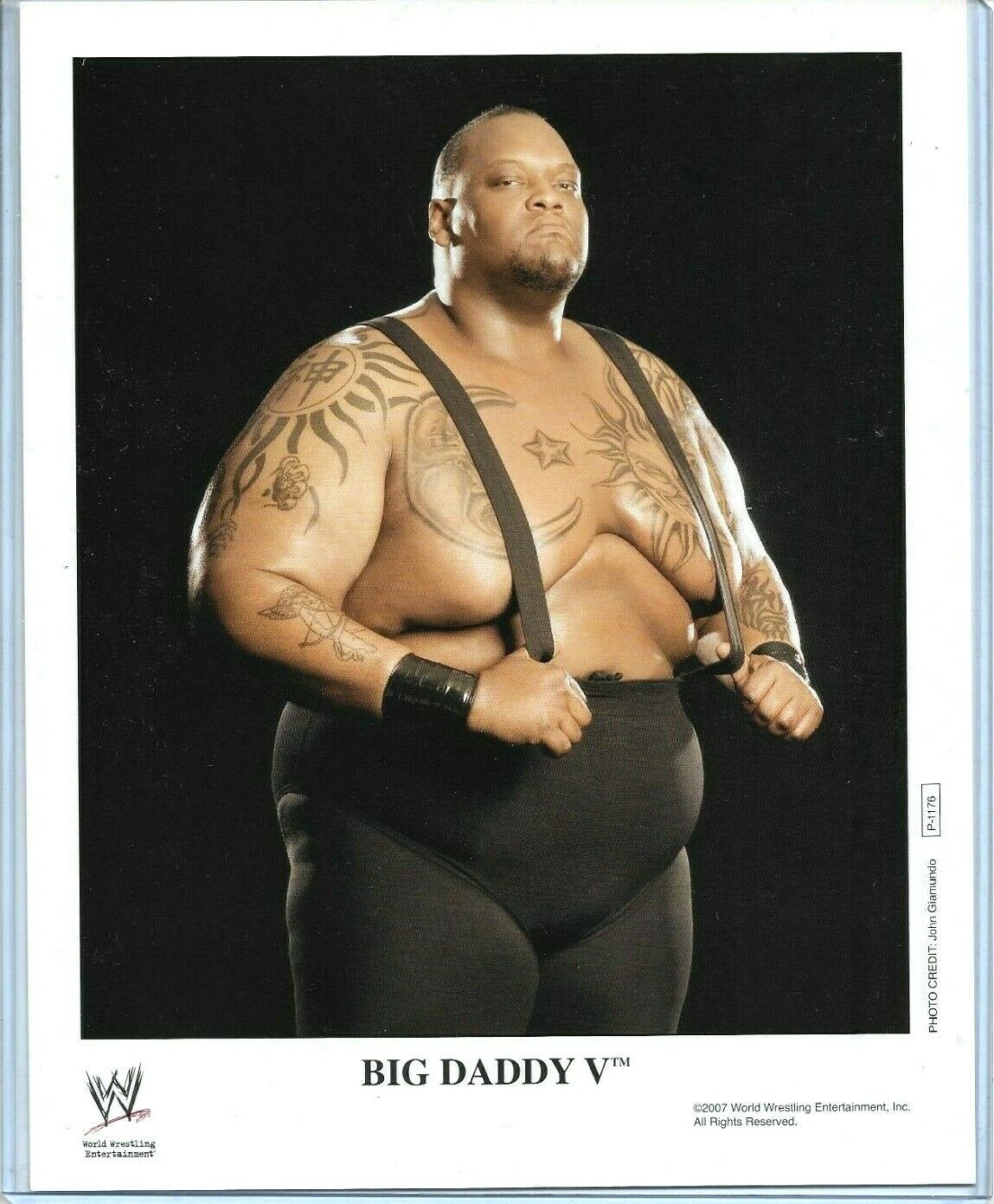 WWE BIG DADDY V P-1176 OFFICIAL LICENSED AUTHENTIC ORIGINAL 8X10 PROMO Photo Poster painting