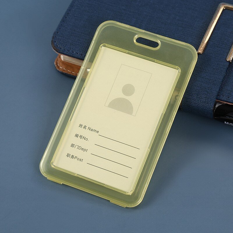 Transparent PVC Card Cover Sleeve Business Bus Bank Credit Card Badge Bag Student Kid Women Waterproof Clear ID Card Holder Case