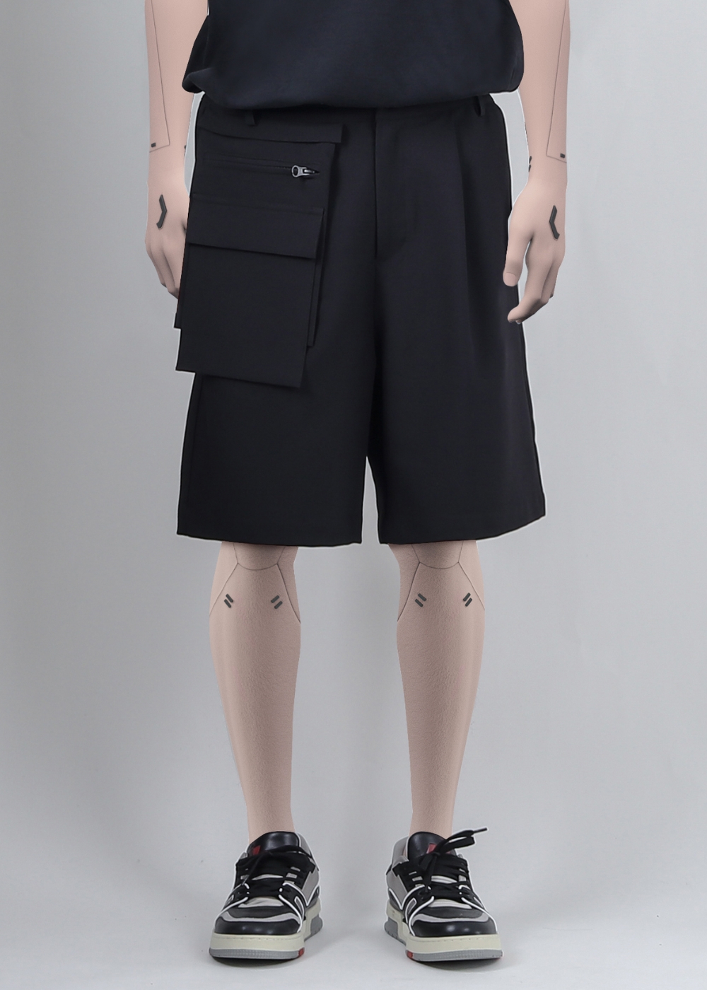 Detachable Bag Suit Shorts PERDUSTUDIO® techwear-x