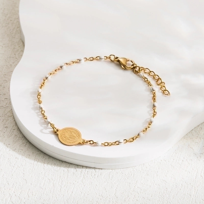 3 Pieces Ethnic Style Virgin Mary 304 Stainless Steel Stainless Steel Bracelets In Bulk