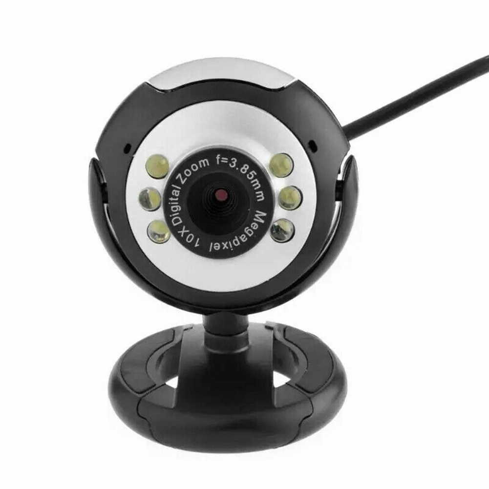 

HD Web Camera LED Night Vision USB Webcam with Microphone for Windows 8 7, 501 Original