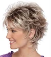 Short Blonde Pixie Cut Wigs for White Women Dark Brown Ombre Blonde