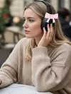 2 Pack Bow Silicone Headset Accessories Silicone Earphone Decorations Coquettish Earphone Attachment Compatible for Tonies Toniebox 2