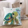 Turtle - 11CT Stamped Cross Stitch Pillowcase 45*45cm