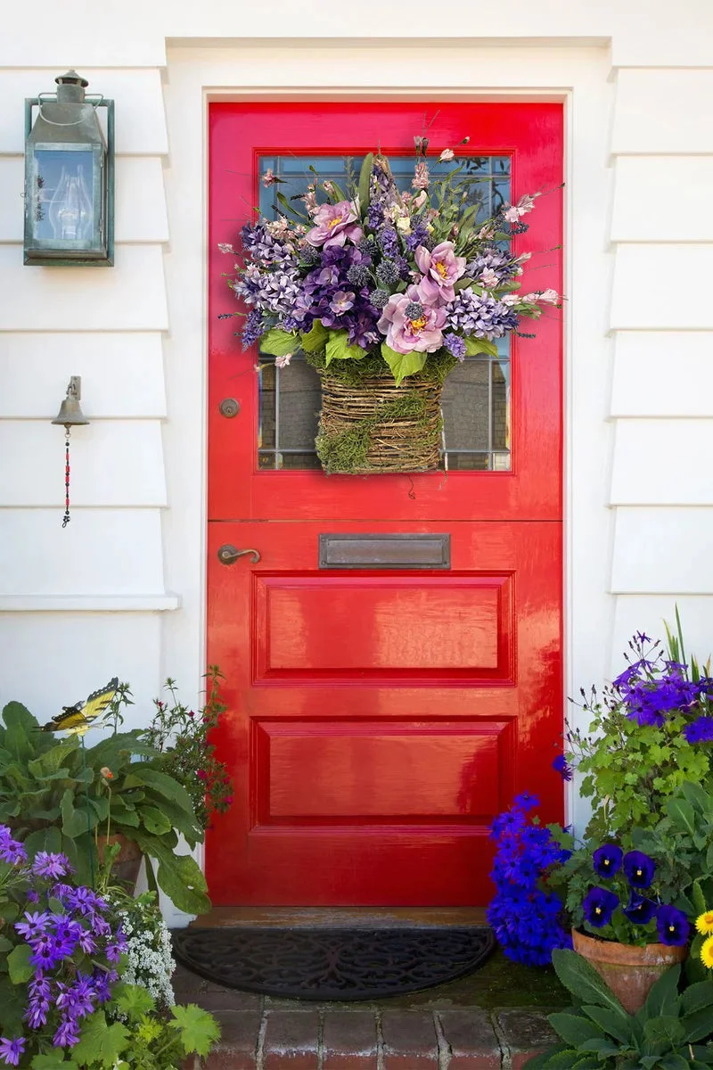Lavender Basket Wreath Mother's Day Gift