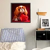 Diamond Painting-DIY Full Round Drill Heart And Dog