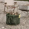 Camping Storage Bag Large Capacity Foldable Bag for Hiking Picnic Travel (Green)