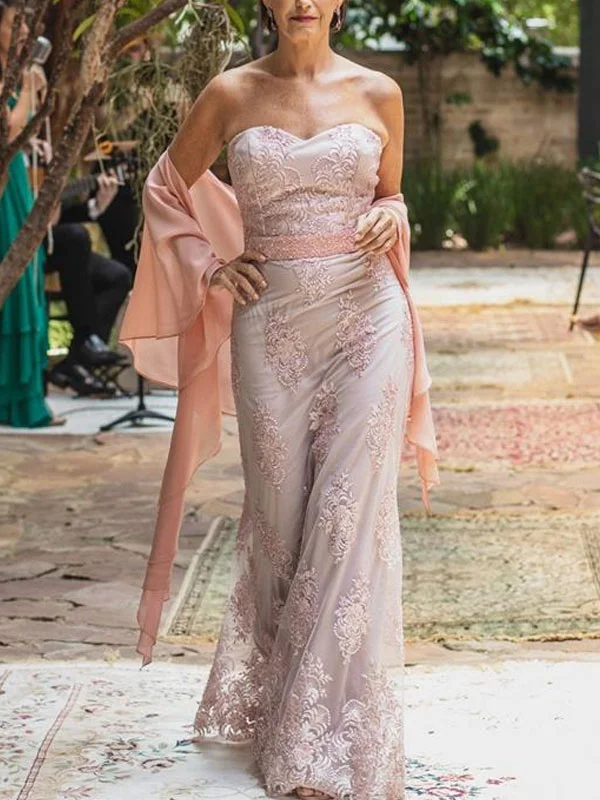 Long Strapless Fishtail Party Women's Dresses