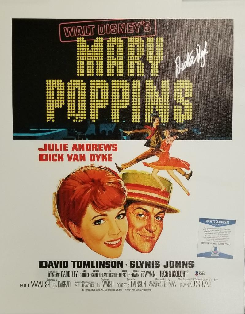 Dick Van Dyke autograph signed Mary Poppins 16x20 Canvas Photo Poster painting Movie Poster~ BAS