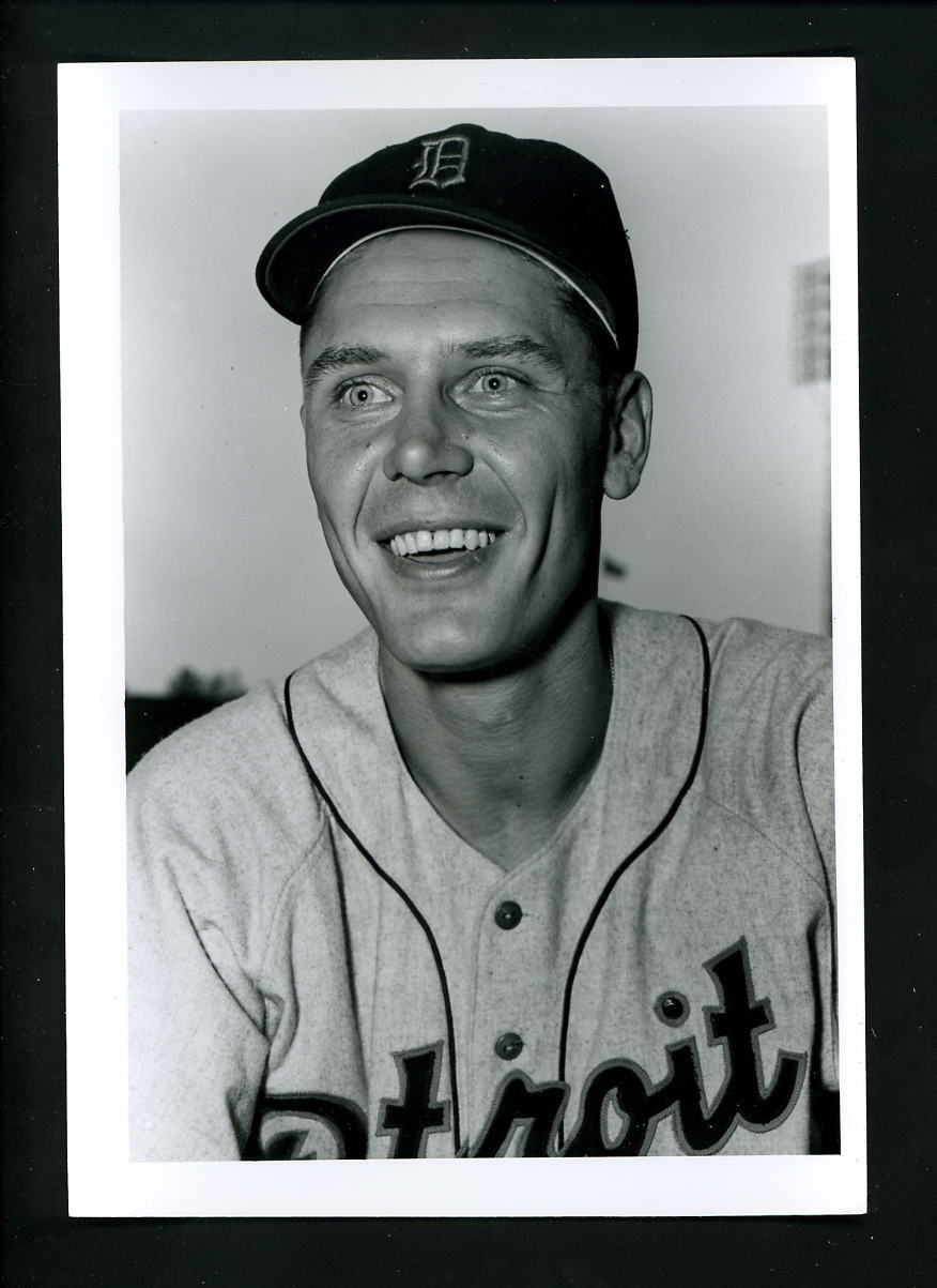 Jim Delsing circa 1952 Press Original Photo Poster painting by Don Wingfield Detroit Tigers