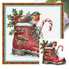 (Multi-Style) Christmas-11CT Stamped Cross Stitch 40*40cm/15.75*15.75in tapestrymarket