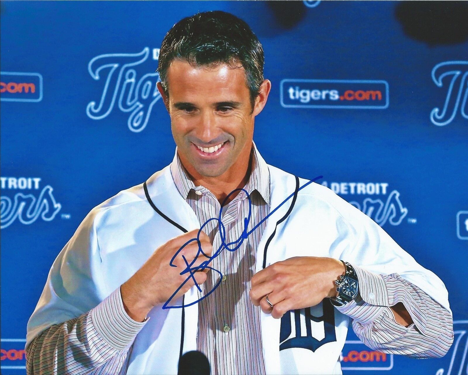 BRAD AUSMUS signed DETROIT TIGERS 8x10 Photo Poster painting